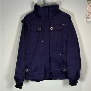 Free Country Vintage Vertical Series Women's Dark Purple silver Ski Jacket
